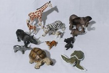 Safari ToyMajor Animals and Young Tortoise Elephant Rhino Tiger Bear lot 13