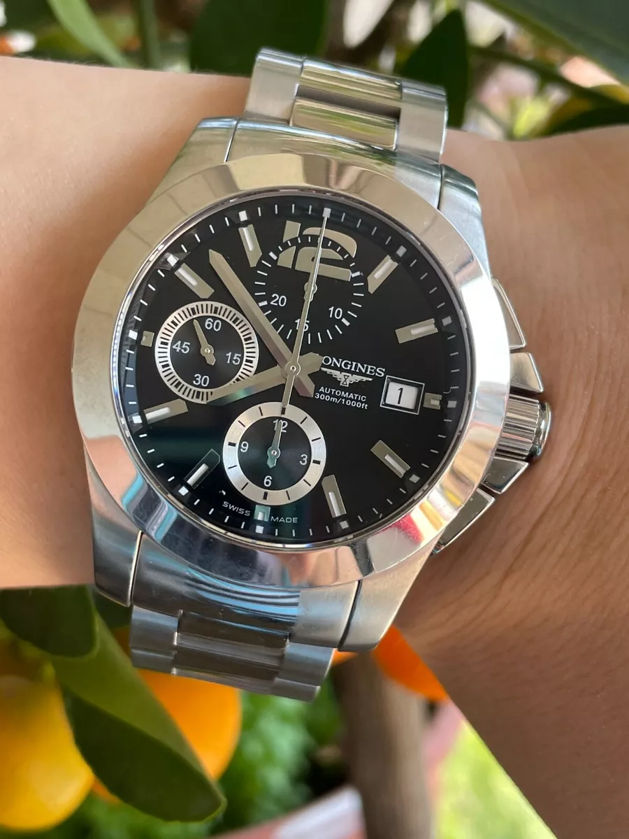 Correctie Melodieus Necklet LONGINES CONQUEST L3.662.4 CHRONOGRAPH AUTOMATIC 300M DIVER MENS 41mm SWISS | eBay Correctie Melodieus Necklet LONGINES CONQUEST L3.662.4 CHRONOGRAPH AUTOMATIC 300M DIVER MENS 41mm SWISS | eBay