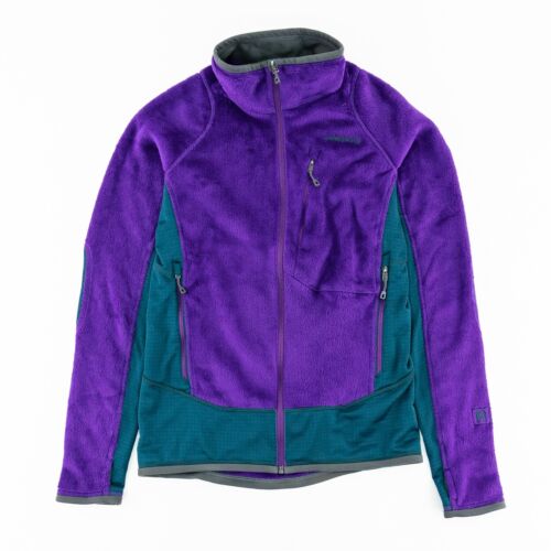 Patagonia Mens XS R2 Regulator Jacket Hile Pile Fleece Full Zip Pockets Purple 2 - Picture 1 of 12