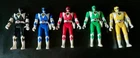 Vintage Mighty Morphing Power Ranger Set Flip Heads 1993 Lot Of 5