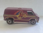 1974 HOT WHEELS REDLINE SUPER VAN W/MOTOCROSS TAMPOS All ORIGINAL  Plum/ Purple