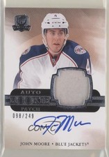 2011-12 Upper Deck The Cup Rookie 98/249 John Moore #144 Patch Auto r7d