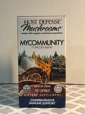 Host Defense Mushrooms Mycommunity 17 Species Blend 120 Caps EXP 04/2026
