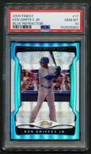 Ken Griffey Jr. 2009 Topps Finest Blue Refractor /399 PSA 10 GEM MINT