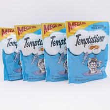 Temptations Tempting Tuna Flavor Cat Treats 4 Mega Bags 6.3 oz Ea 09/26