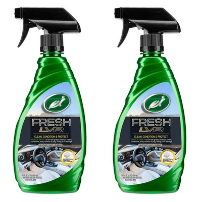 2 Turtle Wax Fresh Lvr Clean, Condition, Protect 16oz Fresh Leather Vinil Rubber