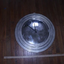 Litton Lane Silver Aluminum Glam Wall Clock