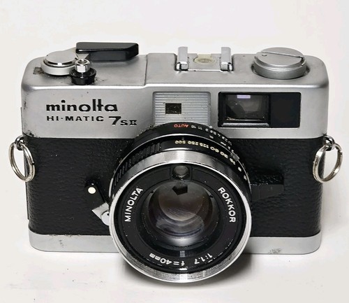 Minolta Hi-Matic 7s II analoge Kamera - für Ersatzteile/Reparatur