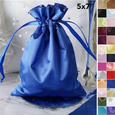 180 pcs 5x7 inch SATIN FAVOR BAGS - Shiny Wedding Drawstring Gift Large Pouches