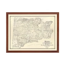 Old Map of Mount Tamalpais, CA 1892 - Vintage Mount Tamalpai