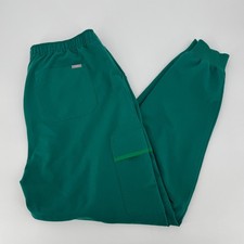 FIGS Men's XL Tall Scrub Jogger Pants Green Cargo Drawstring Technical