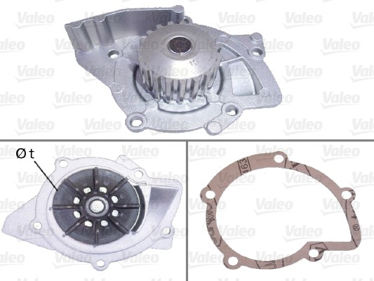1X Valeo 506719 Wasserpumpe MotorküHlung FüR CitroëN Ford Fiat Volvo Lancia-image
