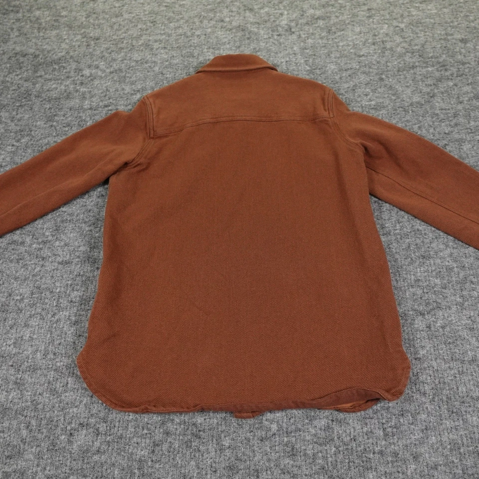 Camisa de trabajo Carhartt Twill Shacket para mujer mediana marrón holgada manga larga Foto 3 de 4
