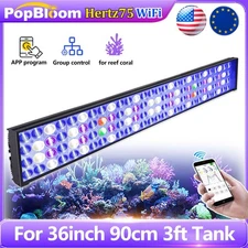 PopBloom Led Aquarium Light Full Spectrum For 36" 3' Reef Coral Marine Fish Tank