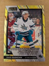 2023-24 O-Pee-Chee Platinum Marquee Rookies Danil Gushchin 221 Neon Yellow Surge