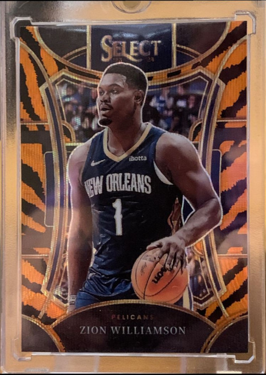 2023-24 Panini Select - Mezzanine Level Zion Williamson Tiger Stripes SP