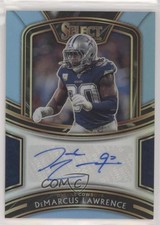 2020 Panini Select Signatures Light Blue Prizm 38/49 DeMarcus Lawrence Auto 3c5
