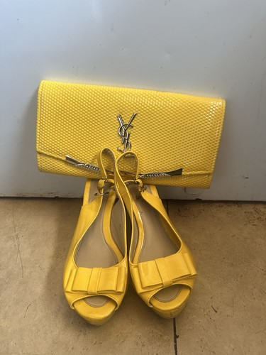 African Italian matching shoe and bag set - US size 9 (European 40)
