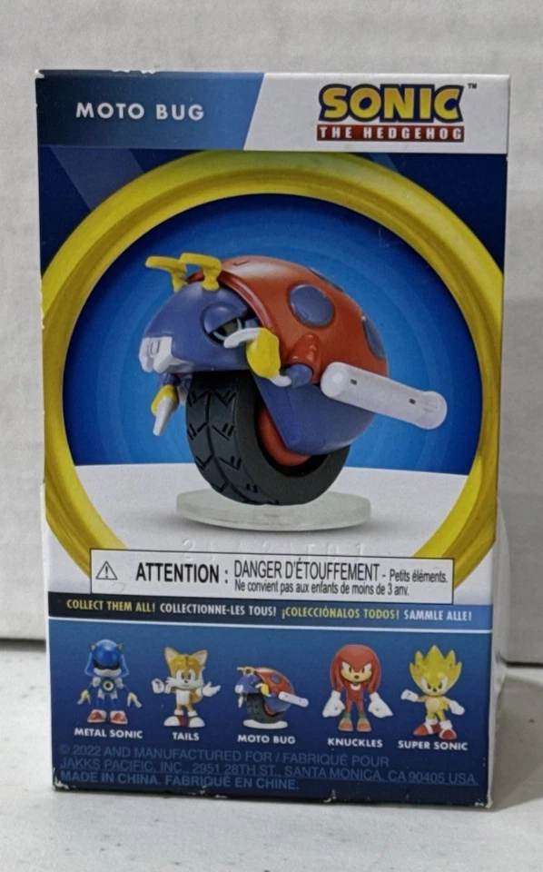 Sonic The Hedgehog Moto Bug 2.5" Figura Jakks 2021 30 Aniversario Juguete Foto 2 de 2