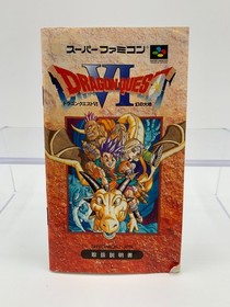 DRAGON QUEST VI 6 Super Famicom With Box & Manual US Seller SFC1112