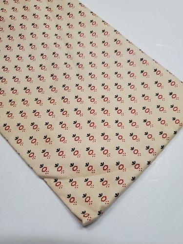 Jo Morton Fabric Floral Red Shirting Reproduction Andover Sew Quilt FAT QUARTER - Picture 1 of 1