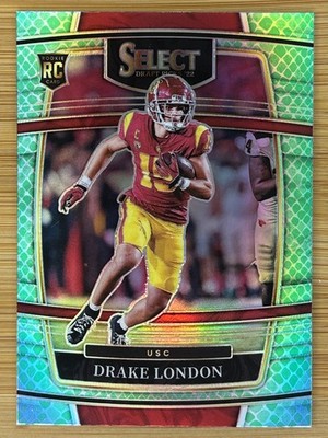 RC CASE HIT   2022 Panini Select Draft Picks - Drake London Dragon Scale Prizm