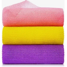 3 Pieces African Net Bath Sponge African Exfoliating African Scrubbing Long Net