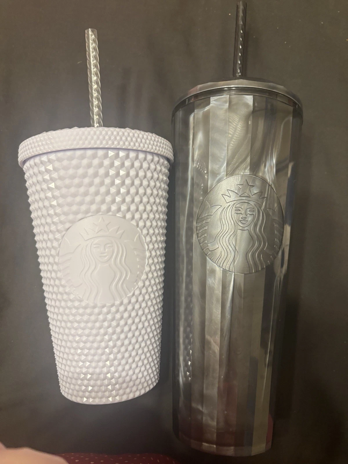French Press Coffee Maker & 2 Starbucks Cups