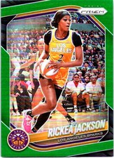 2025 Panini Prizm WNBA #118 Rickea Jackson Green Prizms
