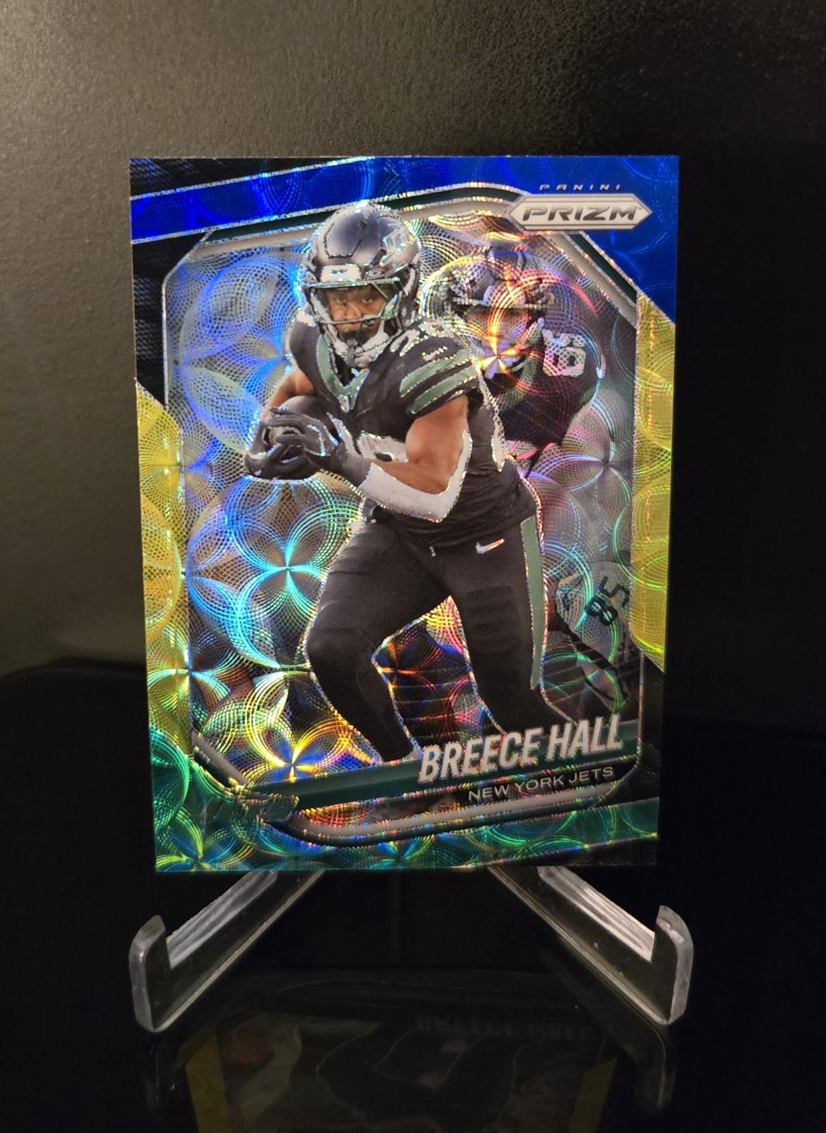BREECE HALL 🔥 SSP 2025 Panini Prizm Choice Blue Yellow & Green Scope SP #50
