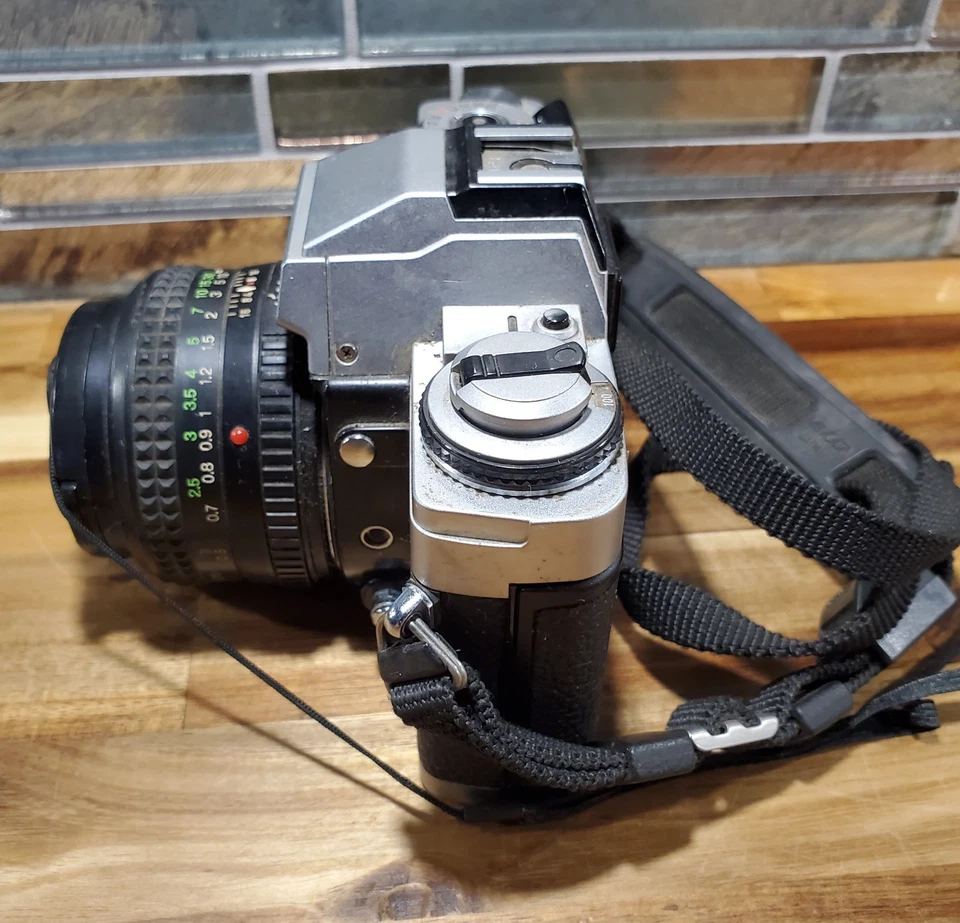 Cámara Minolta XG-M 35mm con 2 objetivos, zoom 50mm, 80-200mm. Sin batería Foto 4 de 4