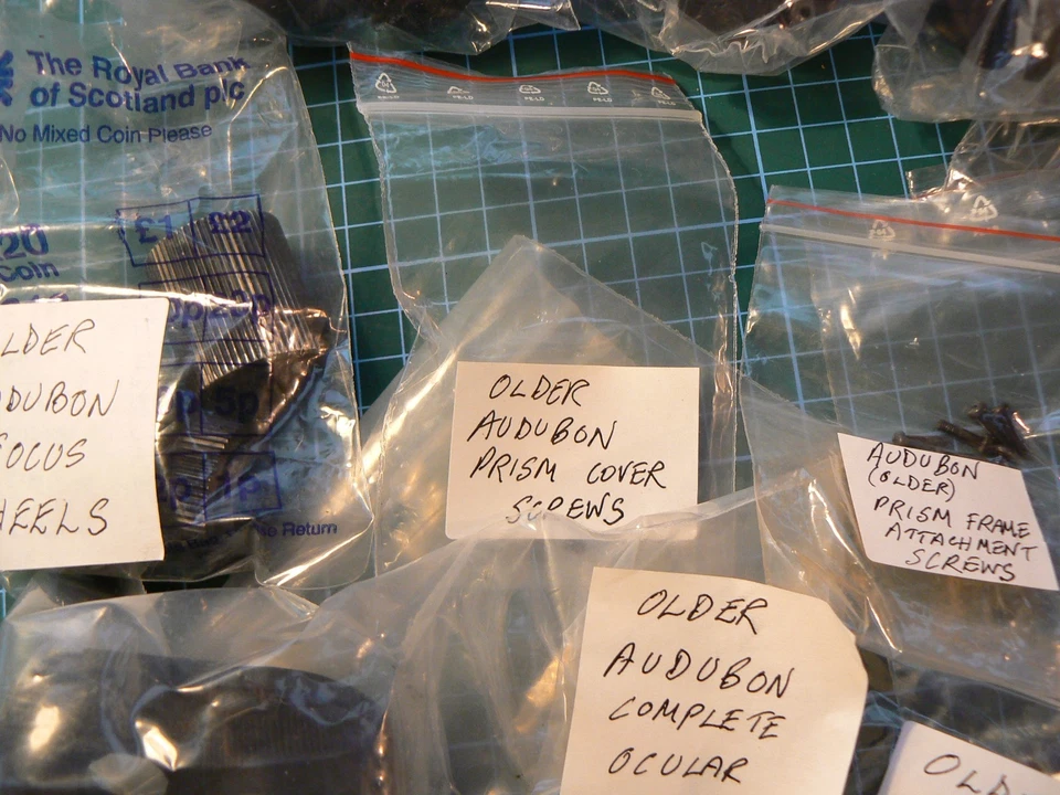 USED PARTS for 1970`s SWIFT AUDUBON PORROPRISM BINOCULARS - RARE FIND! - Image 3 of 4