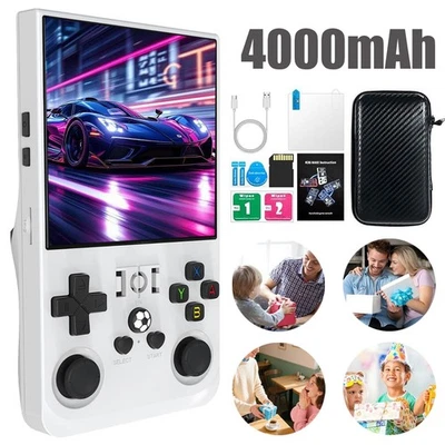 MARKENLOS R36 Max Retro Handheld Spielkonsole 4" IPS LinnuxSystem 64GB 18000+ Games