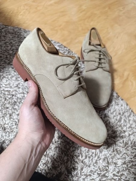 Men Brooks Brothers Derby Beige 10.5d