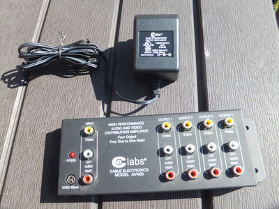 CE Labs AV400 High Performance Audio & Video Distribution Amplifier & Power Cube