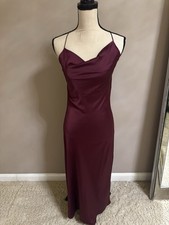 Shein Summer Wine Color Dress Sz S Womens