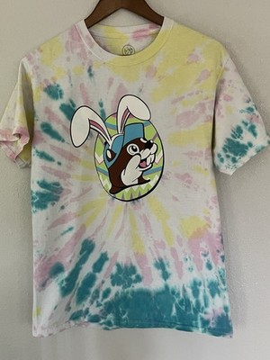 BUC-EES Pastel Tie Dye EASTER Egg  But Did You Dye  Beaver T-Shirt Size M
