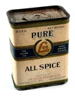 vtg H.D. HD Lee Mercantile Hardware Spice Tin PAPER LABEL All Spice FULL