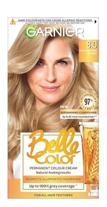 Garnier Belle Color Permanent Hair Dye - 8.0 Natural Light Blonde
