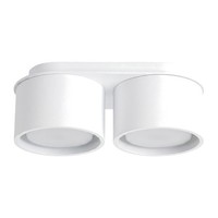 Deckenlampe Aluminium Weiß GX53 BüRo 2-Flammig L:21 Cm Deckenleuchte Esszimmer