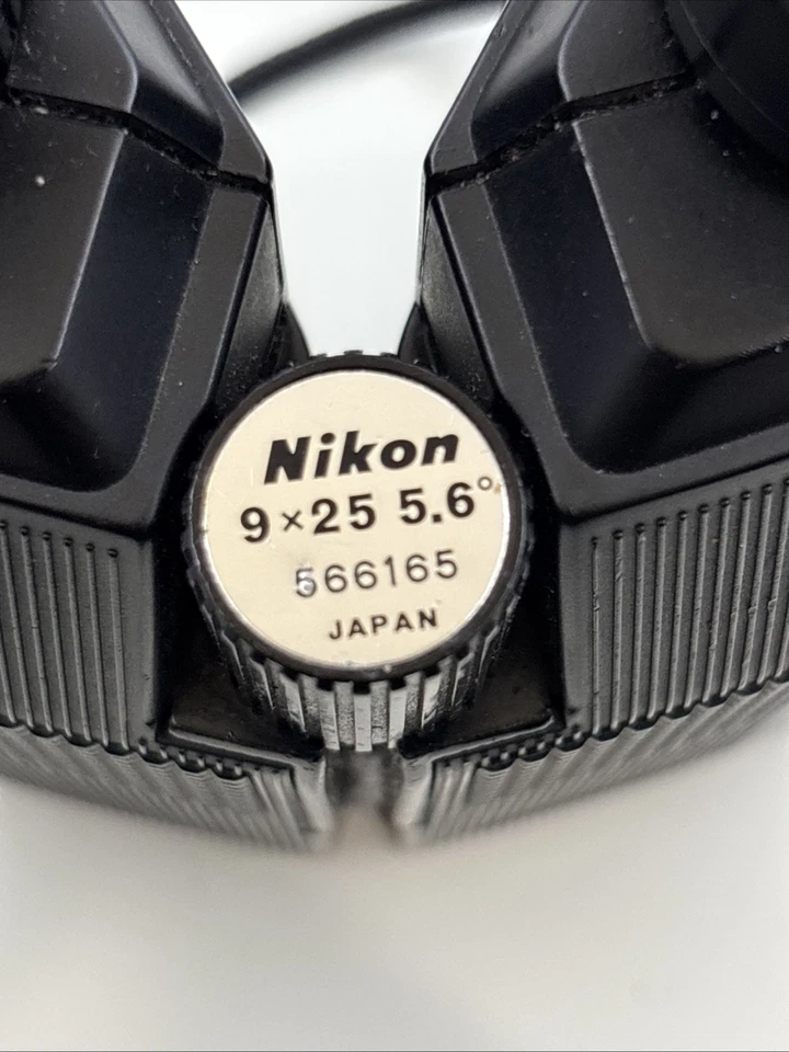 Nikon 9x25 Travelite 5.6° Compact Binoculars, #566165, No Case.  Made in Japan - Image 4 of 4