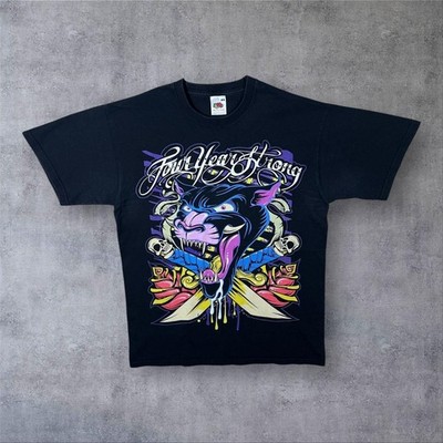 Four Years Strong Graphic Melodic Hardcore Pop Punk Band schwarzes T-Shirt Small