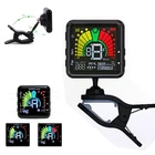 Digital Clip On Tuner with Built in Metronome for Guitar USB Chargeable