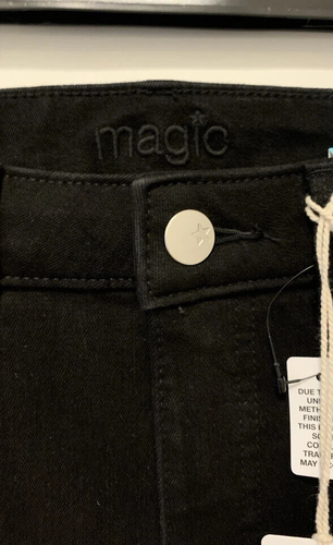 M&S The Magic Shorts Bermuda Black UK 12 Jeans Body Sculpting - Picture 5 of 5