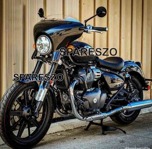 "CHIEF ROUND FAIRING, CELESTIAL BLUE" FIT FOR ROYAL ENFIELD SUPER METEOR 650 - Picture 14 of 16