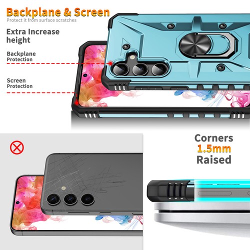 Funda con soporte de anillo a prueba de golpes de grado militar para Samsung Galaxy A16 5G/A15 - Imagen 52 de 74