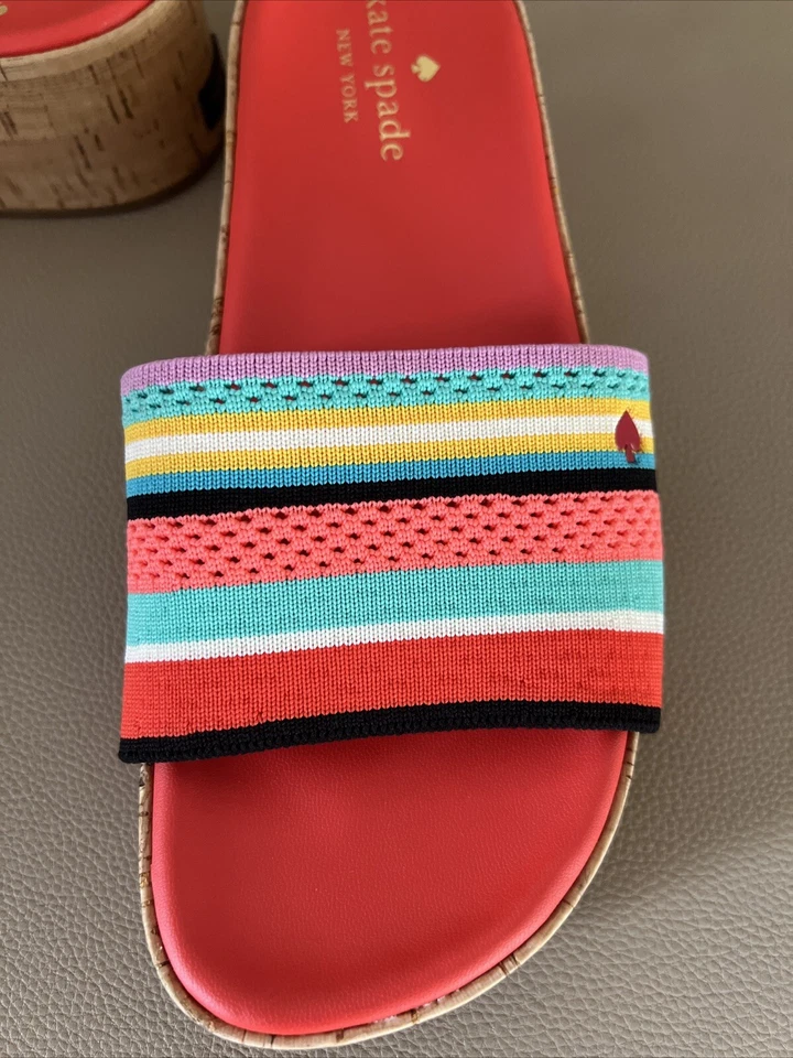 Mujer Kate Spade New York Multicolor Corcho Sandalias Sin Corcho Talla 8 Foto 3 de 4