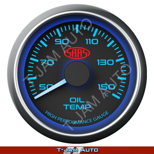 Pillar Pod for Ford Falcon 2008 - 2016 + Oil Pres + Oil Temp Black Gauges - Picture 7 of 12