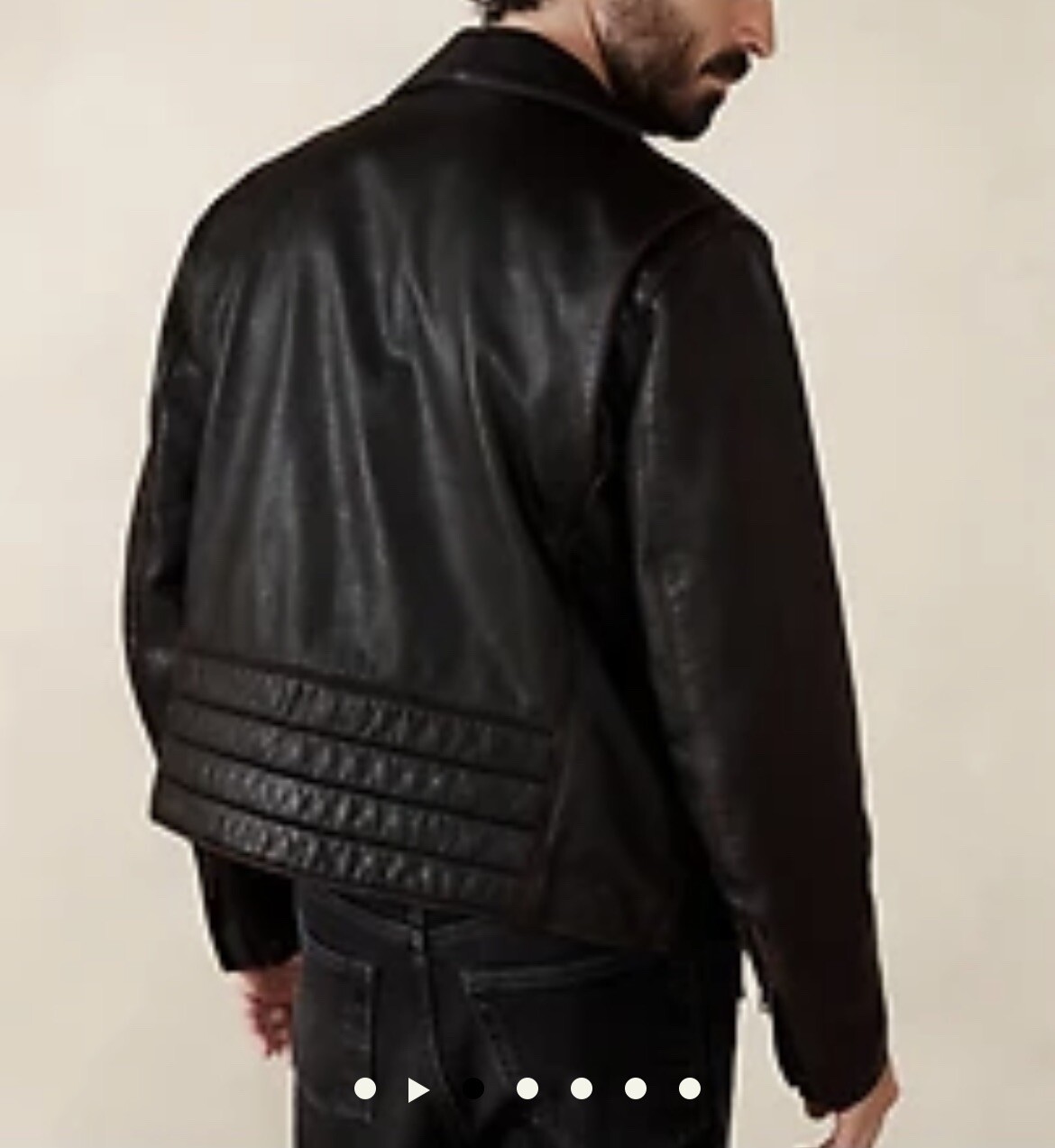 New Banana Republic Arroyo Leather Moto Jacket Size Medium Brown NWT $600 image 5