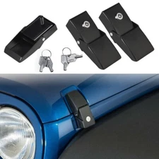 Jeep Wrangler Locking Hood Latch - For Engine Security, Off-Road & Daily Use